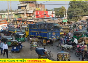 যানজট থেকে মুক্তি চায় কালিহাতীবাসী