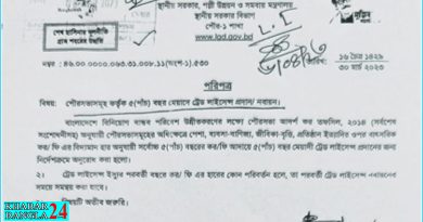 পৌরসভায় ৫ বছর মেয়াদী ট্রেড লাইসেন্স প্রদানের নির্দেশনা