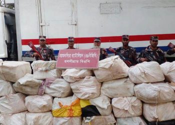 ২১৫০ কেজি ভারতীয় গরুর মাংস ভর্তি ফ্রিজিং কাভার্ড ভ্যান জব্দ