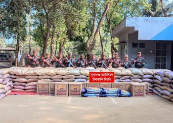 সুনামগঞ্জে সীমান্ত থেকে কোটি টাকার ভারতীয় পণ্য জব্দ
