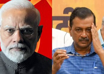এগিয়ে বিজেপি ভরাডুবির শঙ্কায় কেজরিওয়াল