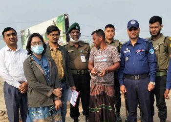 সরাইলে কৃষি জমি কাটার দায়ে যুবদল নেতাকে জরিমানা