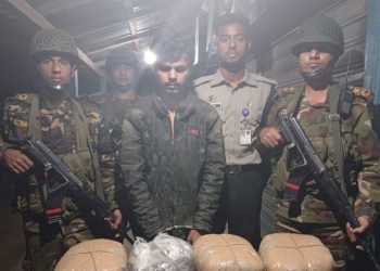 পঞ্চগড়ে ৬ কেজি গাঁজাসহ এক মাদক ব্যবসায়ী আ'টক