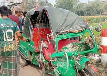 ময়মনসিংহে ট্রাক-অটোরিকশার মুখোমুখি সংঘর্ষে প্রা'ণ গেলো ৩ জনের