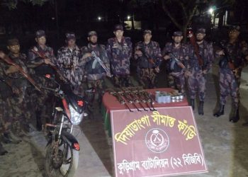 বিজিবি আ'টক করল ভারত থেকে আসছিল অ'স্ত্র-গু'লি