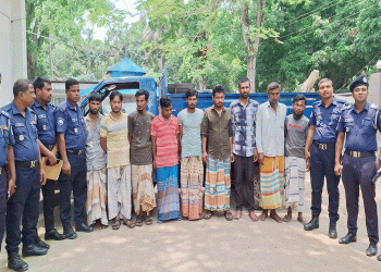 টাঙ্গাইলের মধুপুরে ফ্যাক্টরিতে ডা'কাতি ৯ জন গ্রে'প্তা'র