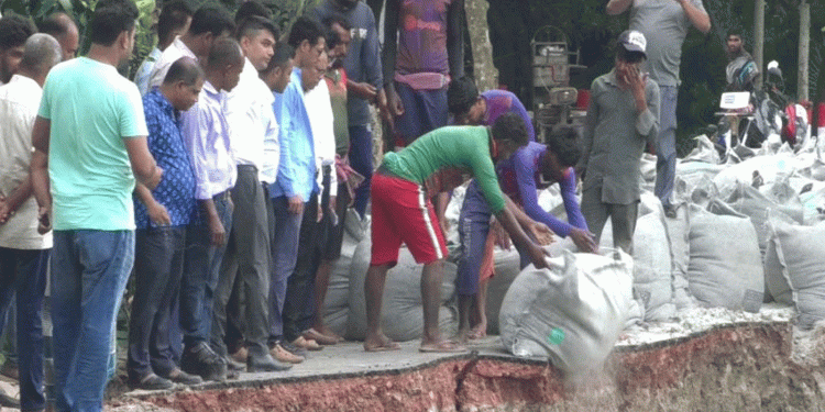 গোপালগঞ্জে নদীভাঙন রোধে এক সপ্তাহে শুরু প্রতিরক্ষা কাজ