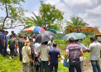 চিত্রা নদী দখলমুক্তে কোটচাঁদপুরে উচ্ছেদ অভিযান শুরু