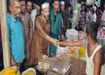 টাঙ্গাইলের ঘাটাইলে বিএনপির লিফলেট বিতরণ ও গণসংযোগ