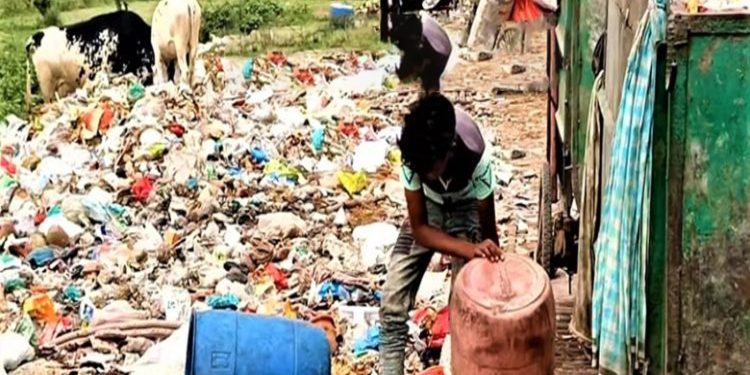টাঙ্গাইল শহরের প্রবেশপথে ময়লার ভাগাড় হু'মকিতে পরিবেশ ও জনস্বাস্থ্য