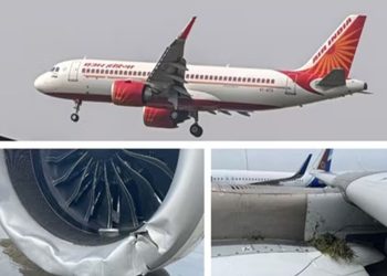 মুম্বাইয়ে এয়ার ইন্ডিয়ার এ৩২০ বিমান রানওয়ে থেকে ছিটকে পড়ল বড় দুর্ঘটনা থেকে রক্ষা