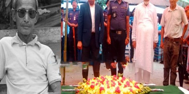 মধুপুরে বীর মুক্তিযো'দ্ধা প্রমোদ চাম্বুগংয়ের রাষ্ট্রীয় মর্যাদায় দাফন