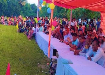 কালিহাতীতে ছেলের বাবা বনাম মেয়ের বাবা ফুটবল ম্যাচে আনন্দের ঝড়