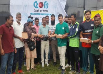 টাঙ্গাইলে উদীয়মান ক্রিকেটারদের পাওয়ার হিটিংয়ে গলফ প্রশিক্ষণ