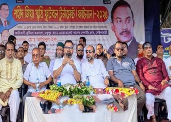 ঘাটাইলে শহীদ জিয়া স্মৃতি ফুটবল টুর্নামেন্টের ফাইনালে চ্যাম্পিয়ন দেউলাবাড়ী স্পোর্টিং একাদশ