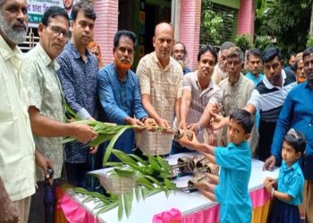 টাঙ্গাইলে বাঘিল ইউনিয়নের বিভিন্ন স্কুল বিএনপির উদ্যোগে বৃক্ষরোপণ ও চারা বিতরণ কর্মসূচি