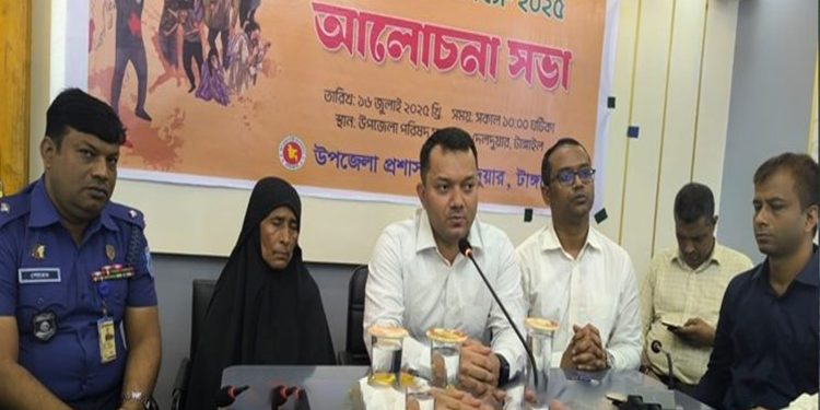 দেলদুয়ার উপজেলায় শ্রদ্ধার সাথে জুলাই শহীদ দিবস পালিত