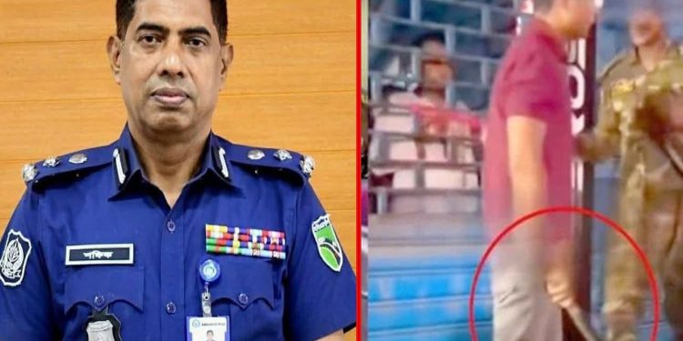 মেরুন রঙের পোশাক পরিহিত যুবক ডিবির কেউ নয়: ডিএমপির ডিবিপ্রধান