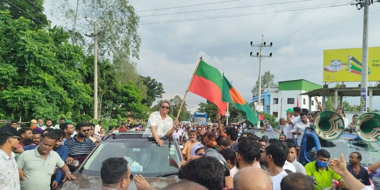 ধনবাড়ীতে মাহবুব আনামের মোটরসাইকেল শোডাউন ও জনসভা অনুষ্ঠিত