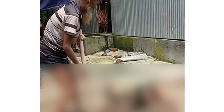 শেরপুরে অসুস্থ স্ত্রীকে জীবন্ত কবরের চেষ্টা ভিডিও ভাইরাল হওয়ার পর স্বামী পলাতক