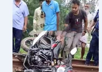 টাঙ্গাইলে ট্রেনের ধাক্কায় মোটরসাইকেল আরোহীর মৃ'ত্যু