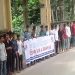 দেলদুয়ারে ভাসানী ডিগ্রী কলেজ ছাত্রদল কমিটি বাতিলের দাবিতে মানববন্ধন