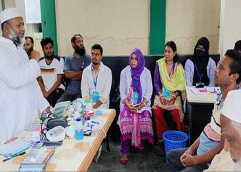 টাঙ্গাইলে যুবকদের উদ্যোগে ফ্রি মেডিকেল ক্যাম্প