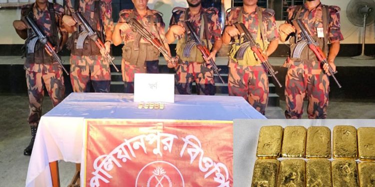 মহেশপুর সীমান্তে ২ কোটি ৫০ লাখ টাকার ১৫টি স্বর্ণের বার জব্দ