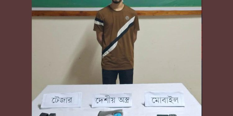 মেহেরপুরে দেশীয় অ'স্ত্র'স'হ শাকিল গ্যাং-এর সদস্য আ'ট'ক
