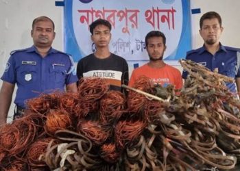 নাগরপুরে ট্রান্সফরমার চু'রি'র সরঞ্জামসহ দুই চোর গ্রে'ফ'তা'র