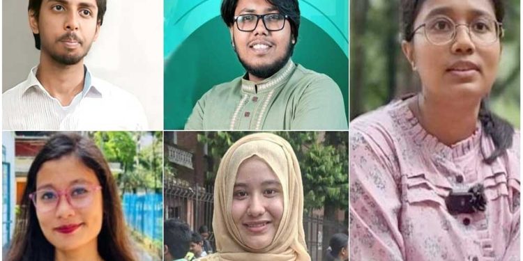 শিবির প্যানেলের বাইরে পাঁচ পদে জয়ী যারা