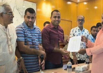 ঘাটাইলে দুর্গোৎসব উপলক্ষে সরকারী বরাদ্দের চালের ডিও বিতরণ