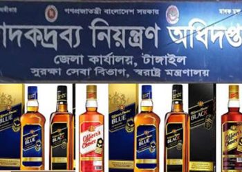 টাঙ্গাইলে হাত বাড়ালেই মিলে ভারতীয় মদ! নিয়ন্ত্রক নিরব!!