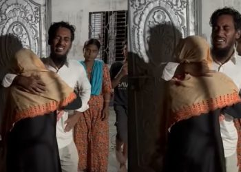 মাকে জড়িয়ে ধরে কাঁদছেন জনপ্রিয় কনটেন্ট ক্রিয়েটর রিপন মিয়া