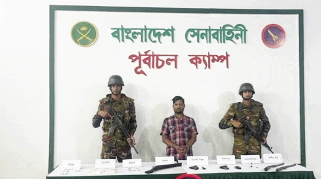 দেশি-বিদেশি অ'স্ত্র ও মা'দ'ক'স'হ শীর্ষ সন্ত্রাসী গ্রে'প্তা'র