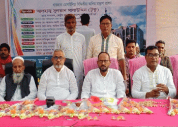 টাঙ্গাইলের পোড়াবাড়িতে মসজিদের ভিত্তি প্রস্তর ও মতবিনিময় করলেন টুকু