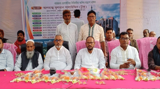 টাঙ্গাইলের পোড়াবাড়িতে মসজিদের ভিত্তি প্রস্তর ও মতবিনিময় করলেন টুকু