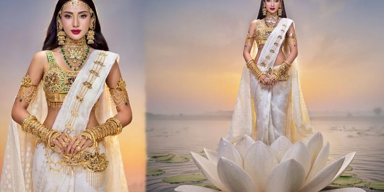 বিশ্বমঞ্চে জামদানিতে মিথিলার চমক