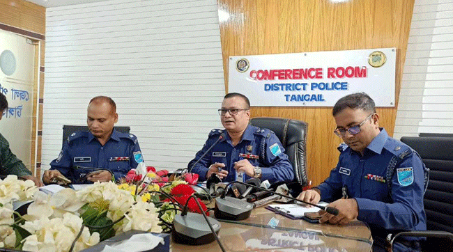 টাঙ্গাইলের তিন সংগঠনের সাংবাদিকদের সঙ্গে নবাগত এসপির মতবিনিময়