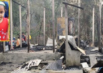 তালা লাগিয়ে বিএনপি নেতার বসতঘরে আগুন, ঘুমন্ত শিশুর মৃত্যু