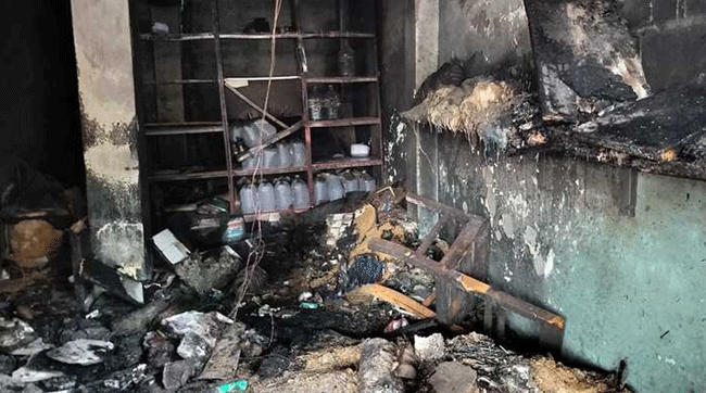 কালিহাতীতে বাজারের দোকানে অগ্নিকাণ্ডে দোকান মালিকের মৃত্যু
