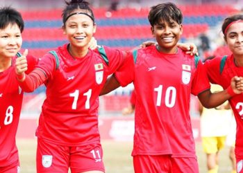 ভুটানের জালে ১২ গোলের উৎসব বাংলাদেশের মেয়েদের