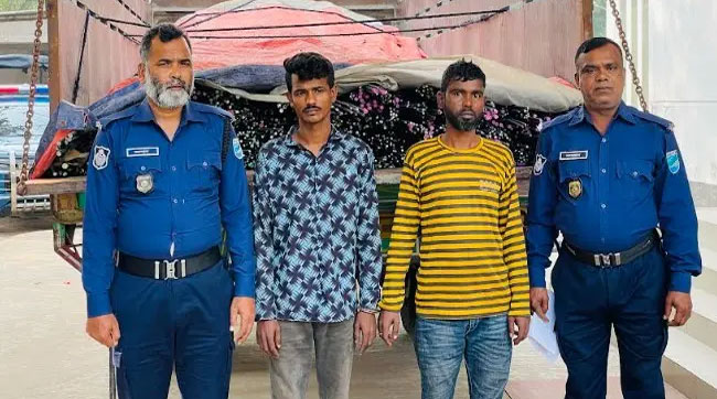 মির্জাপুরে ১৪ টন রডসহ ডাকাত দলের দুই সদস্য গ্রেপ্তার