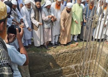 মির্জাপুরে তাবলীগী মারকায মসজিদের নির্মাণকাজের উদ্বোধন