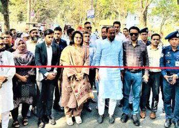 টাঙ্গাইল জেলা সদর আমতলা ও বৈল্যা সড়কের উদ্বোধন করলেন এমপি টুকু