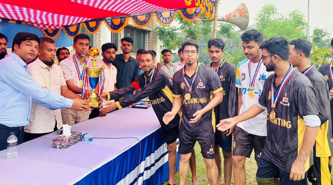 মাভাবিপ্রবি হিসাববিজ্ঞান বিভাগের ফুটবল ফাইনালে চ্যাম্পিয়ন অপরাজেয়
