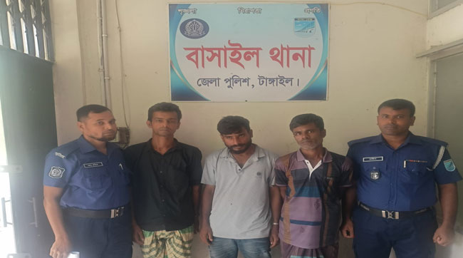 বাসাইলে ইয়াবাসহ আটক ৩