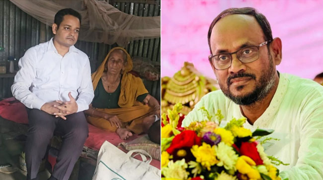 অসহায় বৃদ্ধা জয়গুনের পাশে দাঁড়ালেন প্রতিমন্ত্রী টুকু