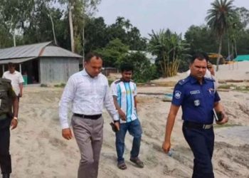 ভূঞাপুরে বিদ্যালয়ের পাশে অবৈধ বালু ঘাটে অভিযান, জরিমানা ৫০ হাজার