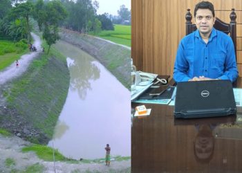 খাল পুনঃখনন শেষে ১ কোটি ২৫ লাখ টাকা ফেরত দিলেন ইউএনও
